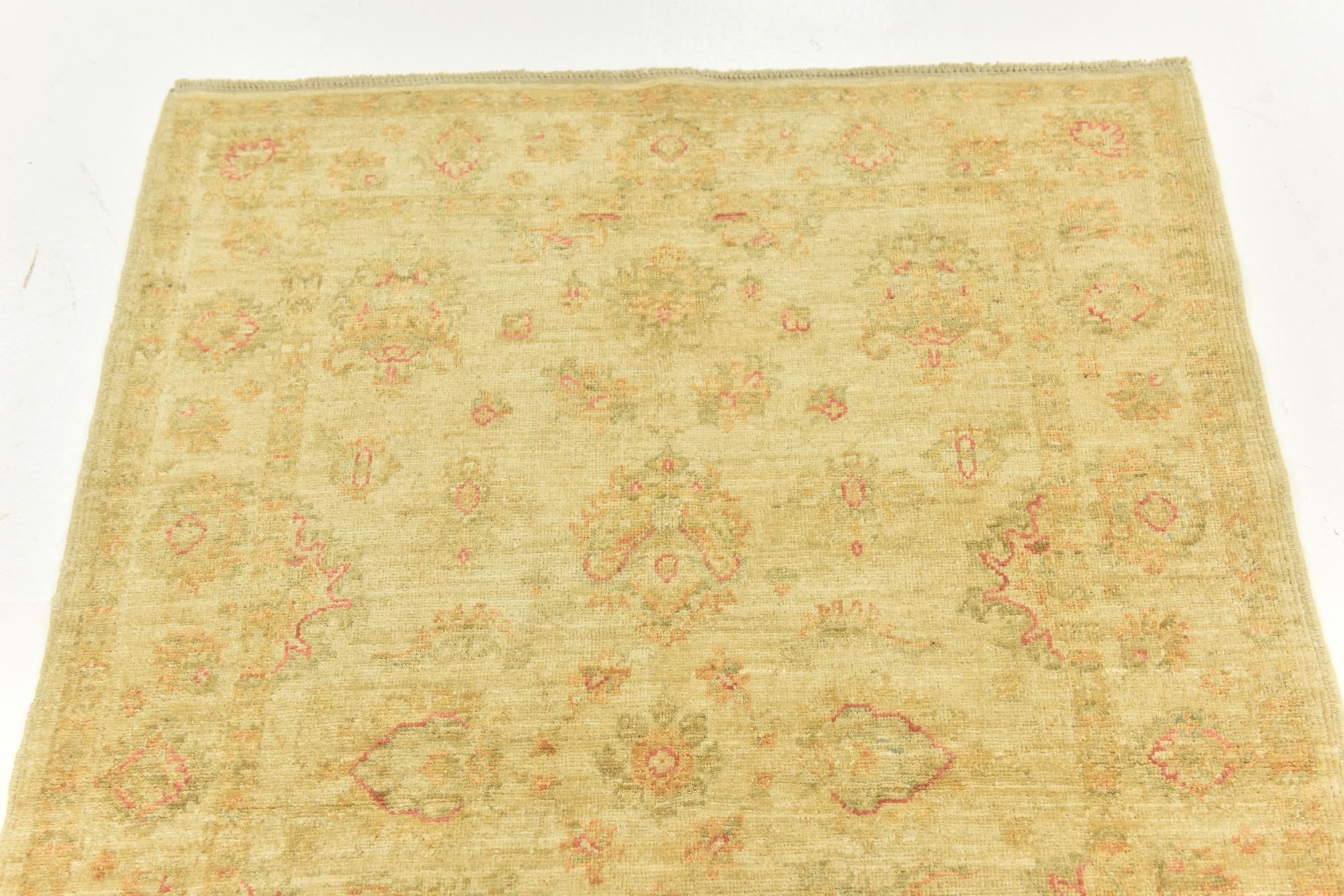 100cm x 145cm anudado a mano Peshawar Ziegler Alfombra
