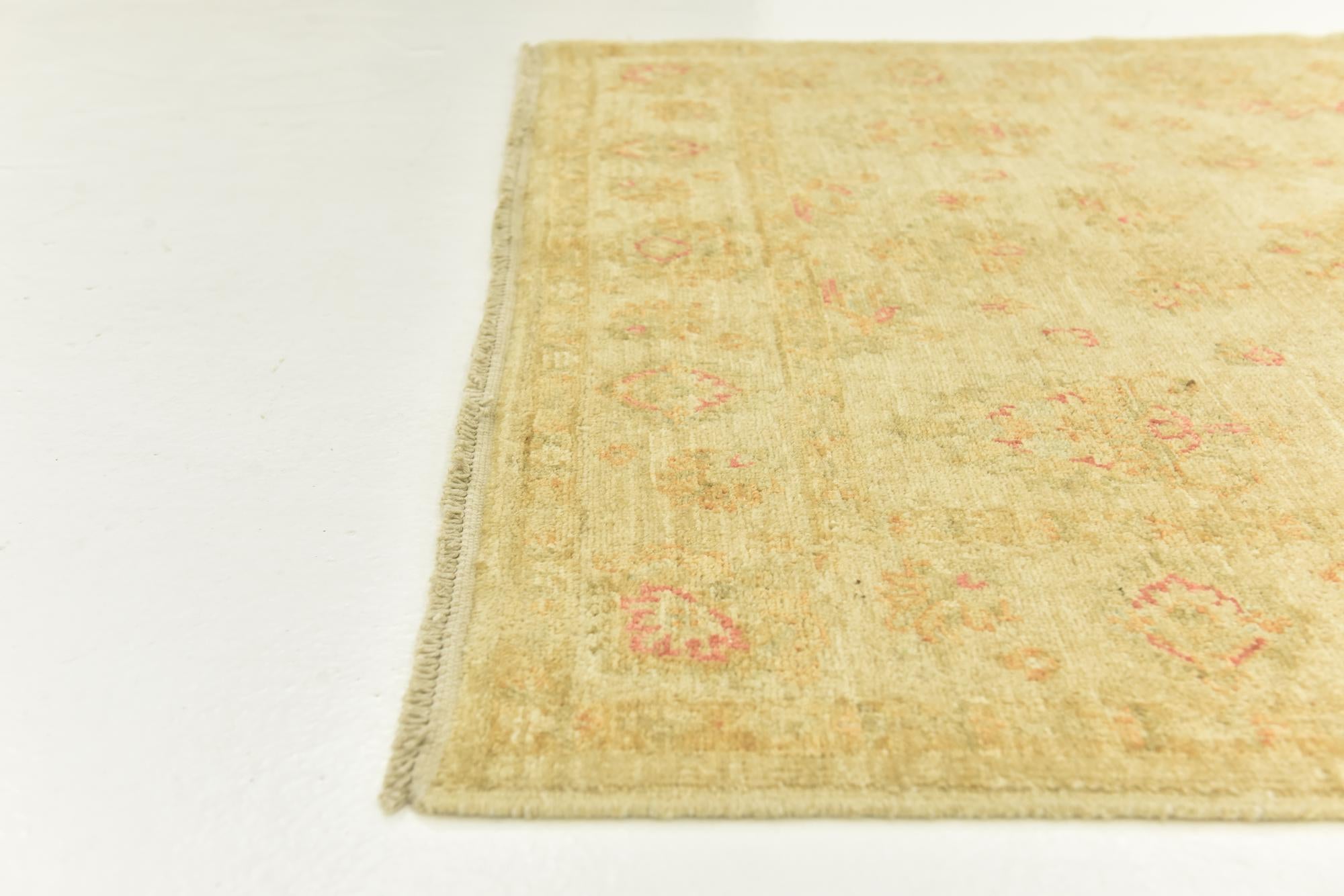 100cm x 145cm anudado a mano Peshawar Ziegler Alfombra