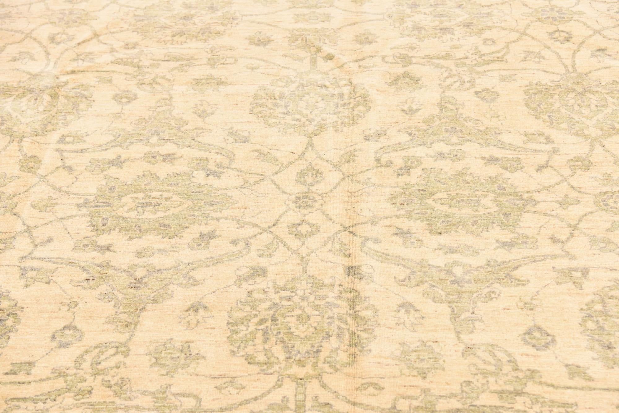 8' 4 x 11' 6 Hand Knotted Peshawar Ziegler Rug