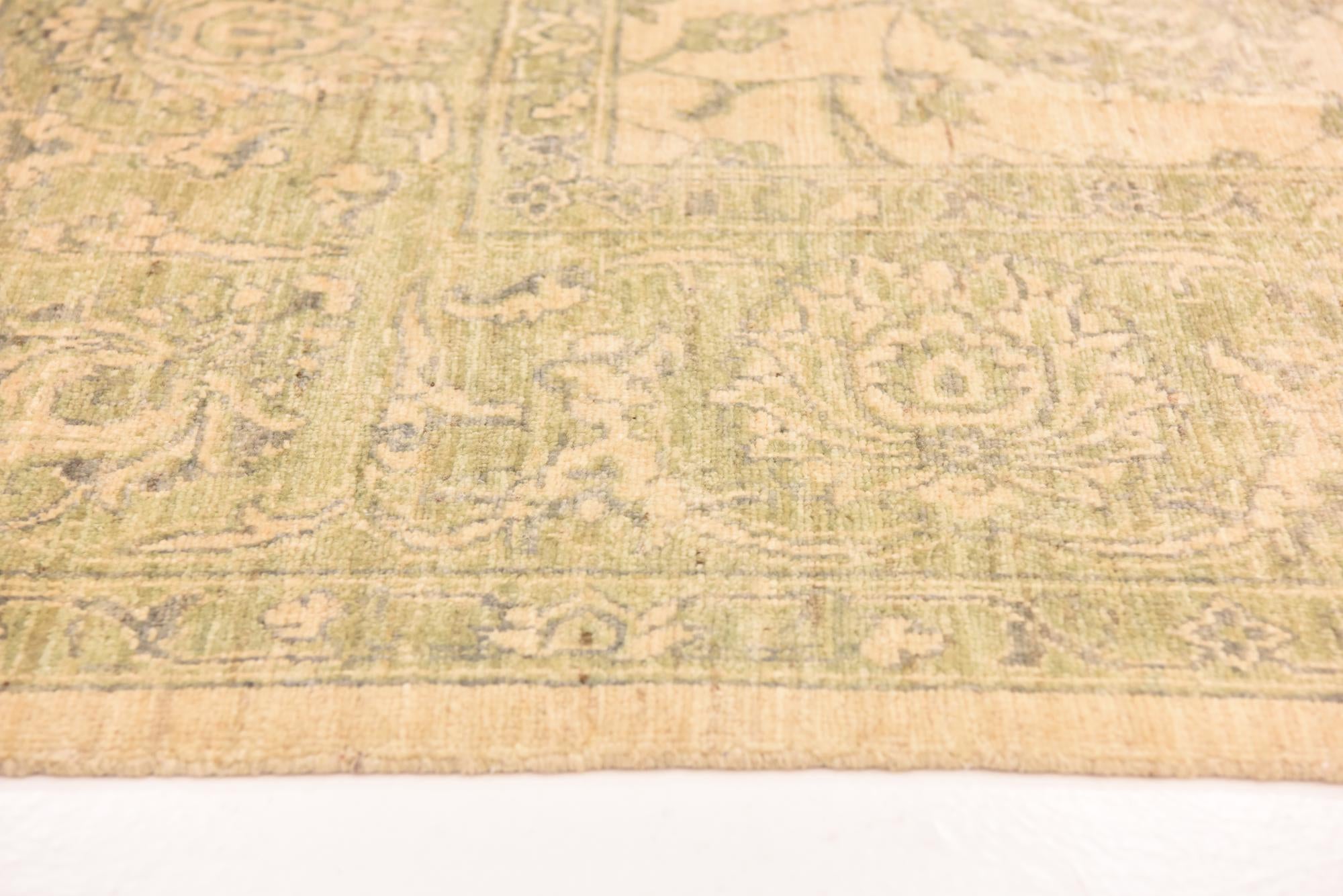 8' 4 x 11' 6 Hand Knotted Peshawar Ziegler Rug