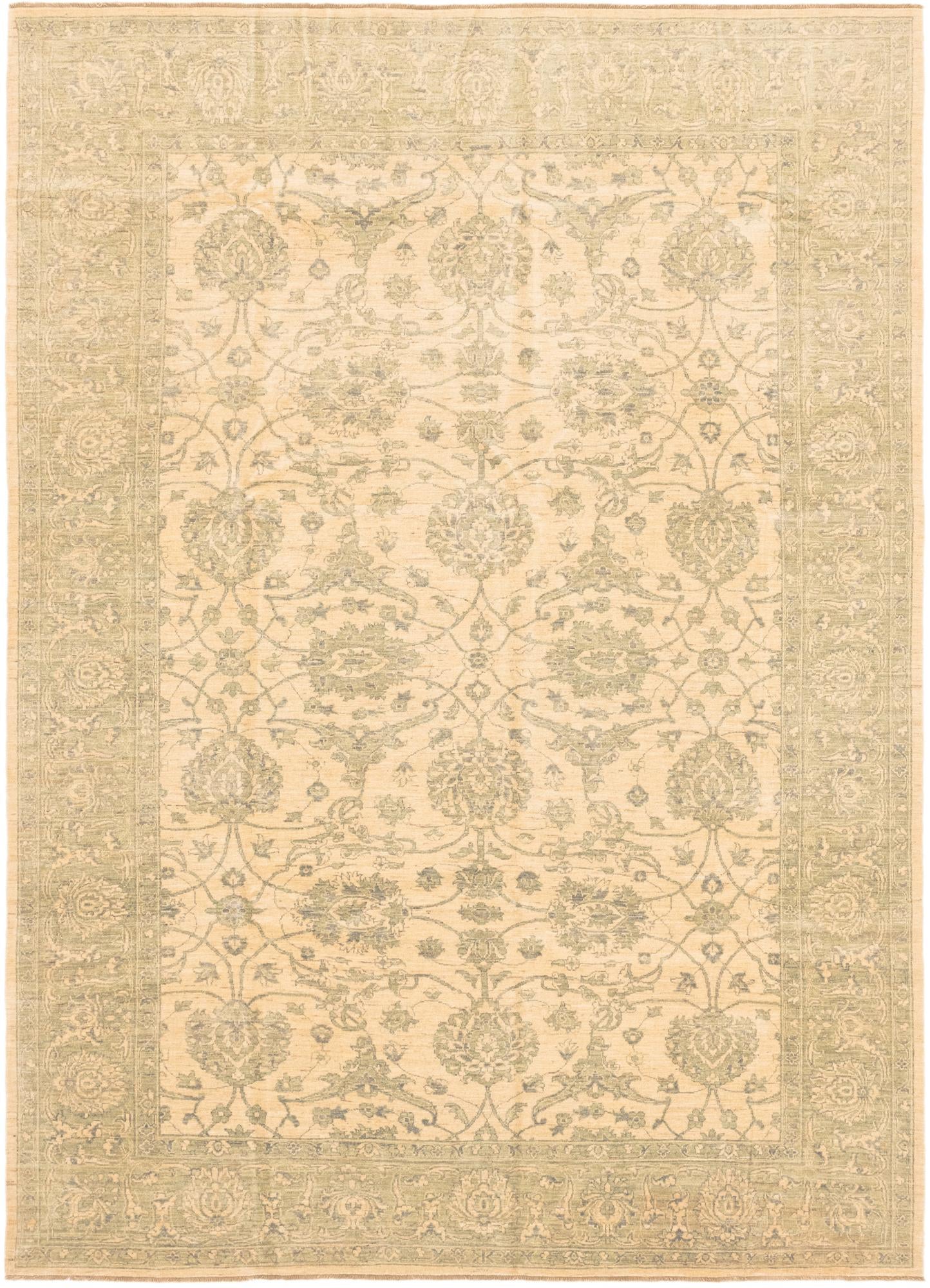 8' 4 x 11' 6 Hand Knotted Peshawar Ziegler Rug