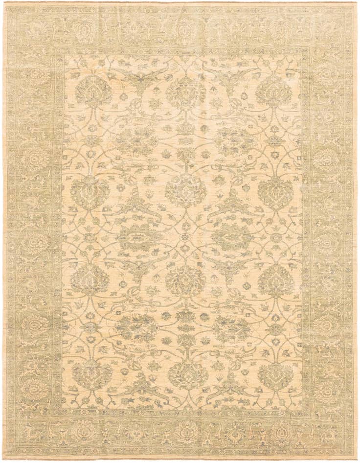 Detail image of 8' 4 x 11' 6 Hand Knotted Peshawar Ziegler Rug