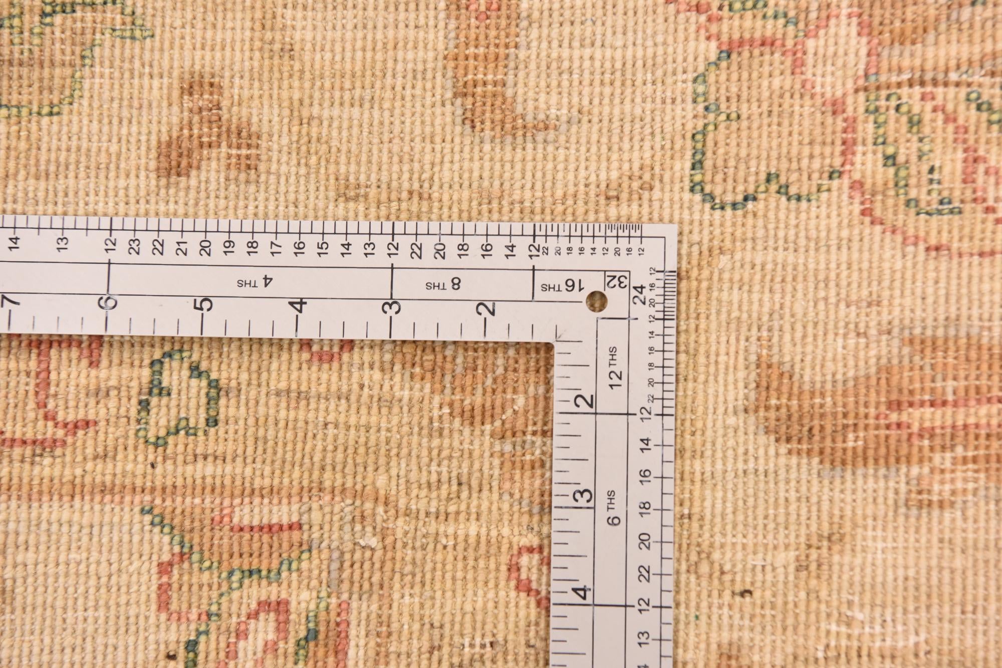 6' 5 x 8' 3 Hand Knotted Peshawar Ziegler Rug