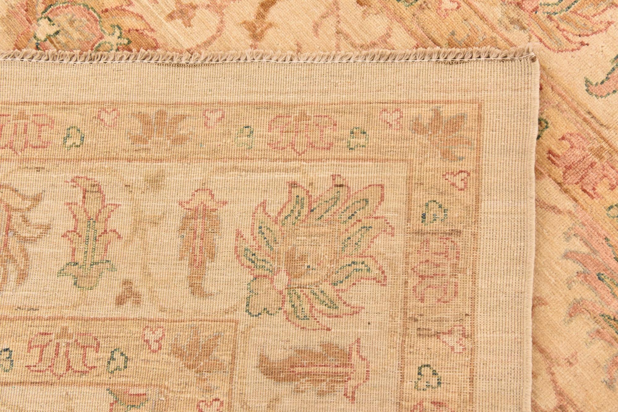 6' 5 x 8' 3 Hand Knotted Peshawar Ziegler Rug