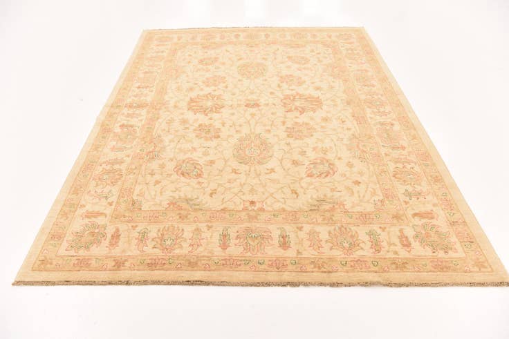 Detail image of 6' 5 x 8' 3 Hand Knotted Peshawar Ziegler Rug