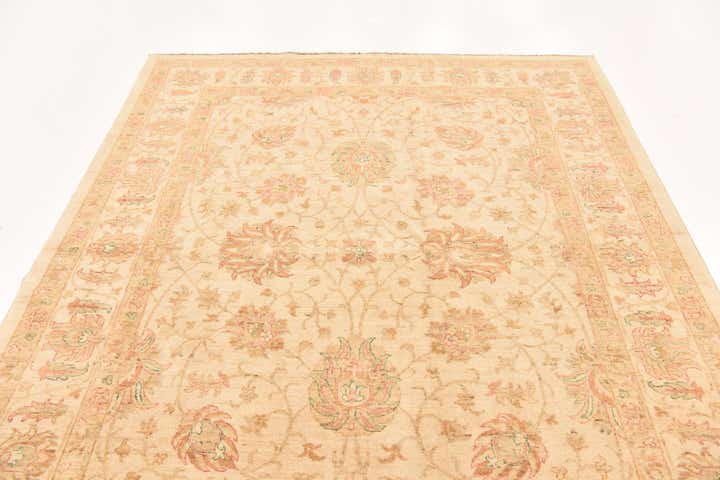 6' 5 x 8' 3 Hand Knotted Peshawar Ziegler Rug