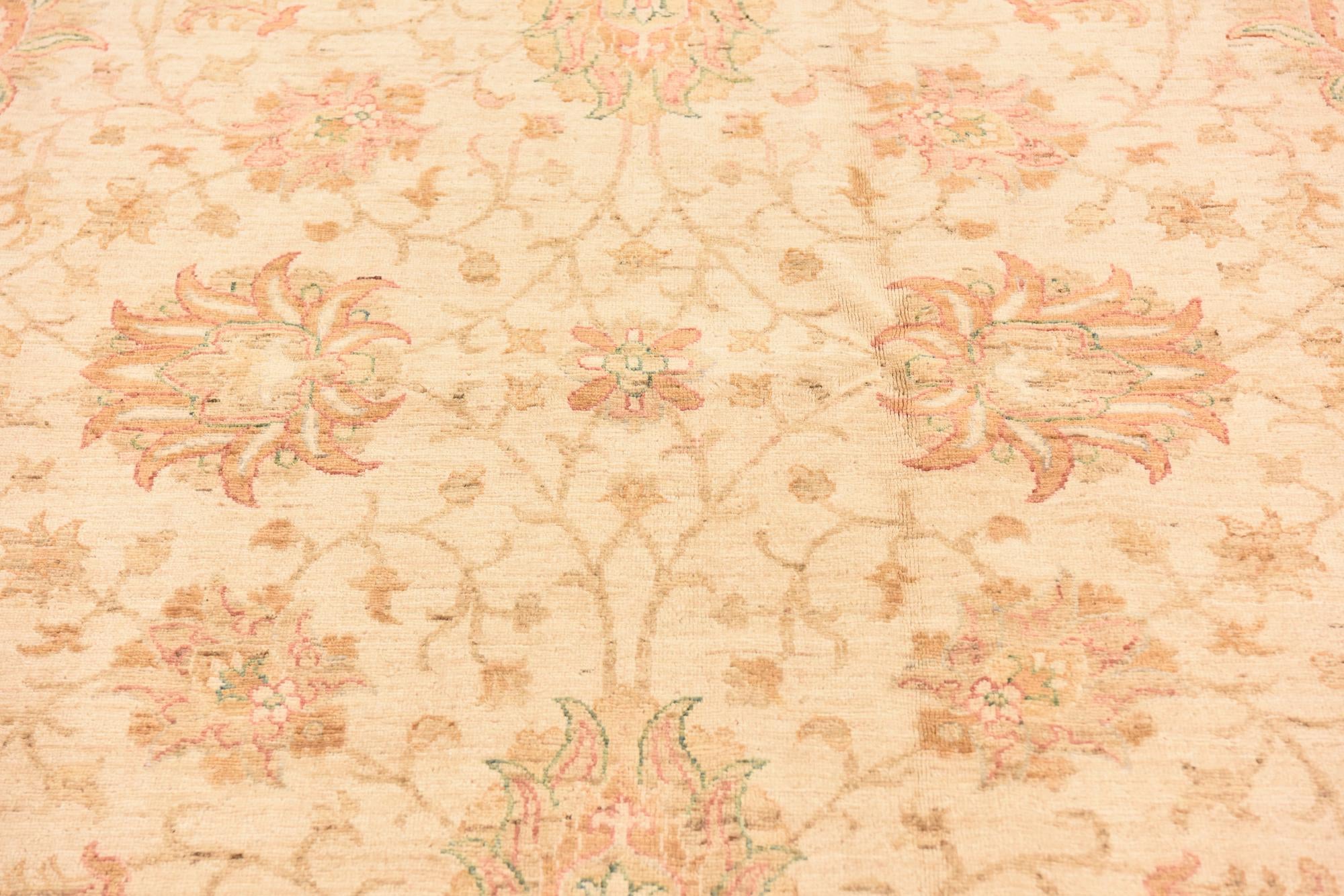 6' 5 x 8' 3 Hand Knotted Peshawar Ziegler Rug