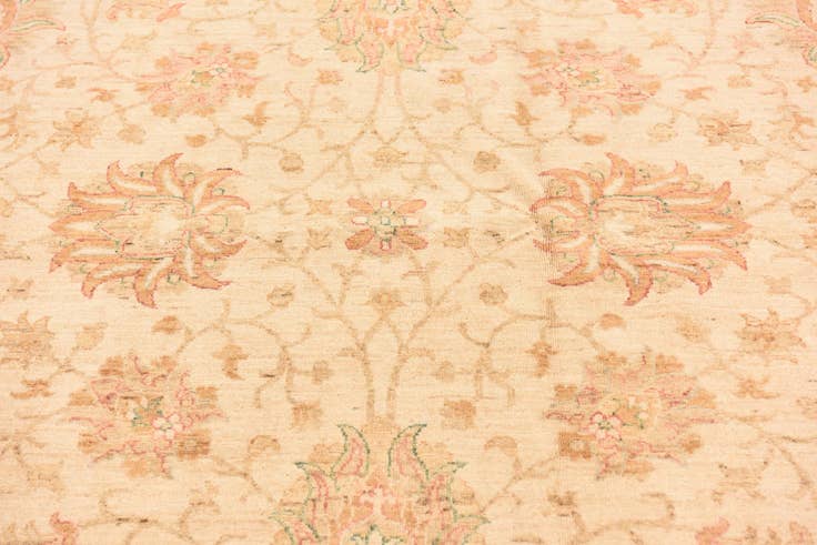 Detail image of 6' 5 x 8' 3 Hand Knotted Peshawar Ziegler Rug