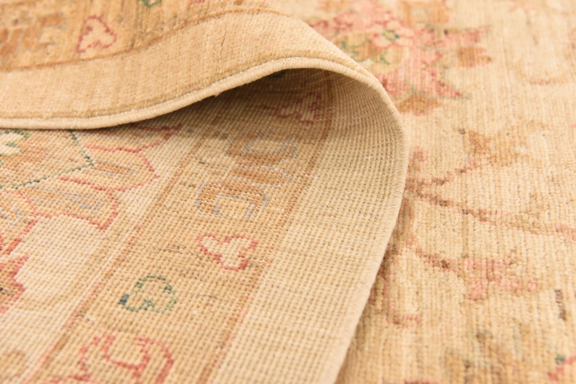 6' 5 x 8' 3 Hand Knotted Peshawar Ziegler Rug
