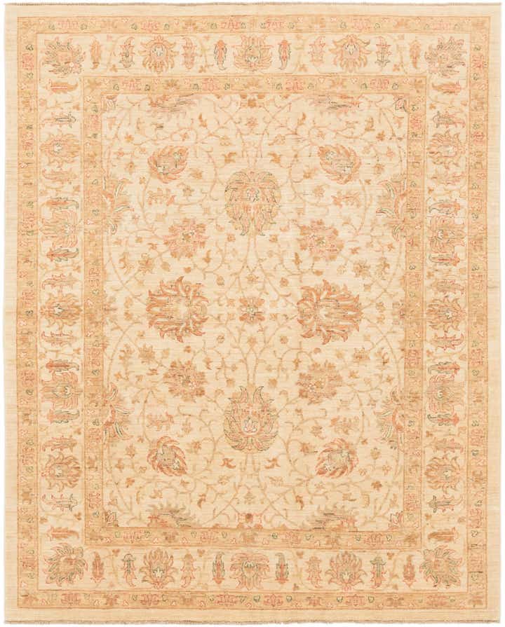 6' 5 x 8' 3 Hand Knotted Peshawar Ziegler Rug