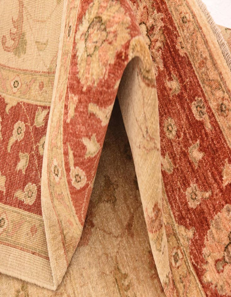 Detail image of 6' 8 x 8' 2  Hand Knotted Peshawar Ziegler Rug