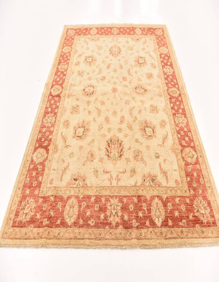 Detail image of 6' 8 x 8' 2  Hand Knotted Peshawar Ziegler Rug