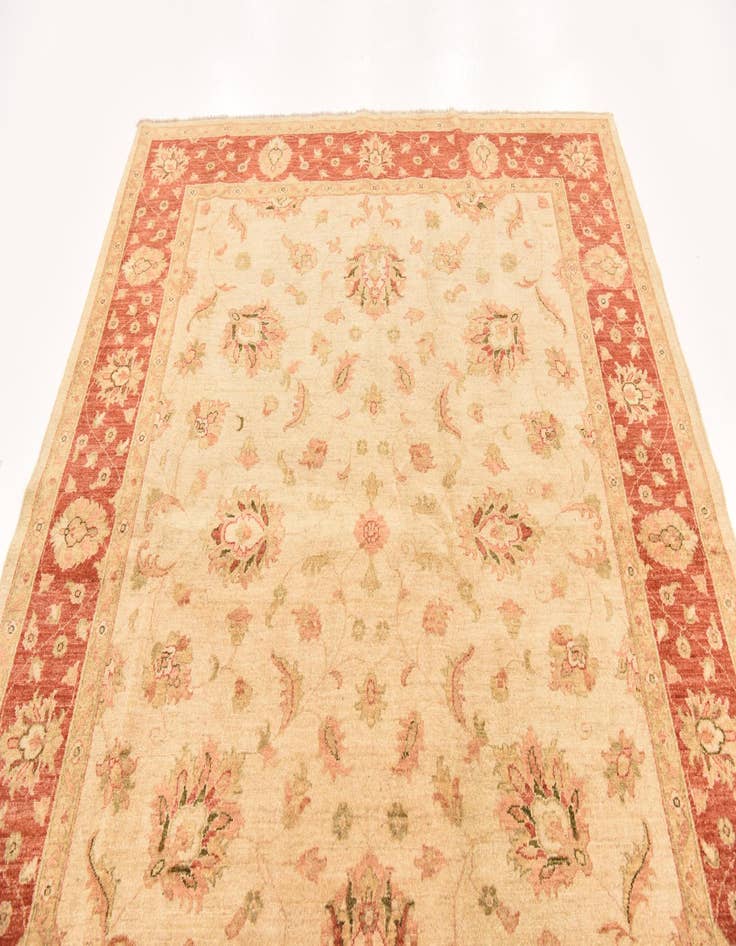 Detail image of 6' 8 x 8' 2  Hand Knotted Peshawar Ziegler Rug