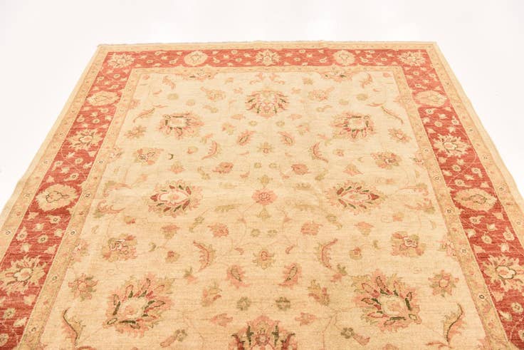 Detail image of 6' 8 x 8' 2 Hand Knotted Peshawar Ziegler Rug