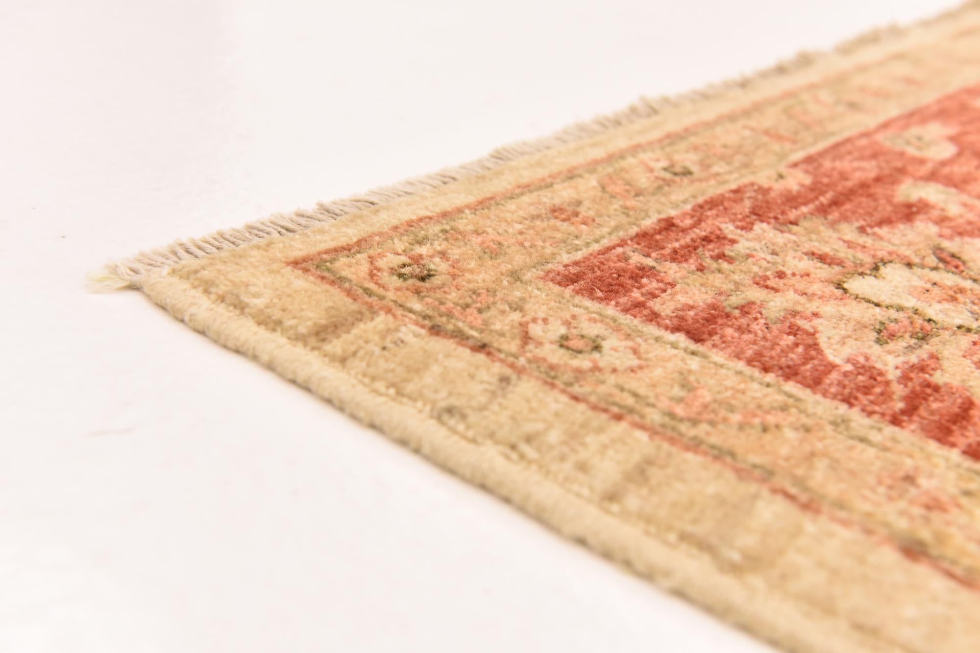 6' 8 x 8' 2 Hand Knotted Peshawar Ziegler Rug
