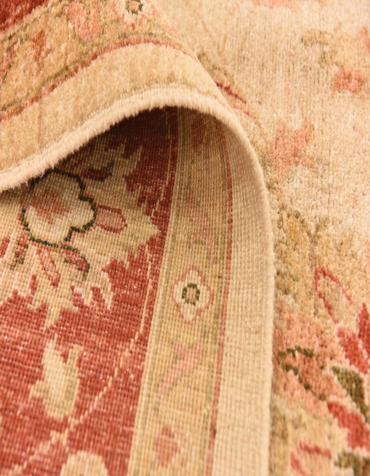 Detail image of 6' 8 x 8' 2  Hand Knotted Peshawar Ziegler Rug