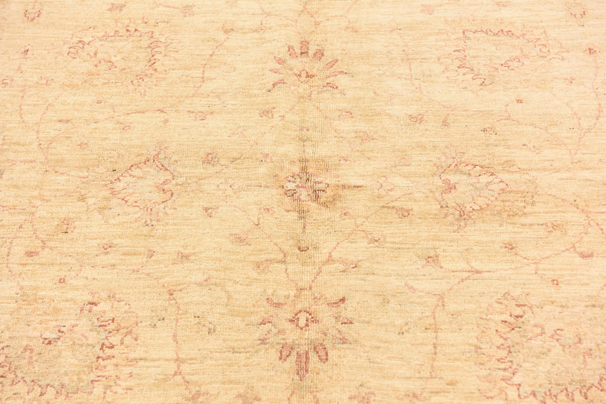 5' 8 x 7' 11 Hand Knotted Peshawar Ziegler Rug