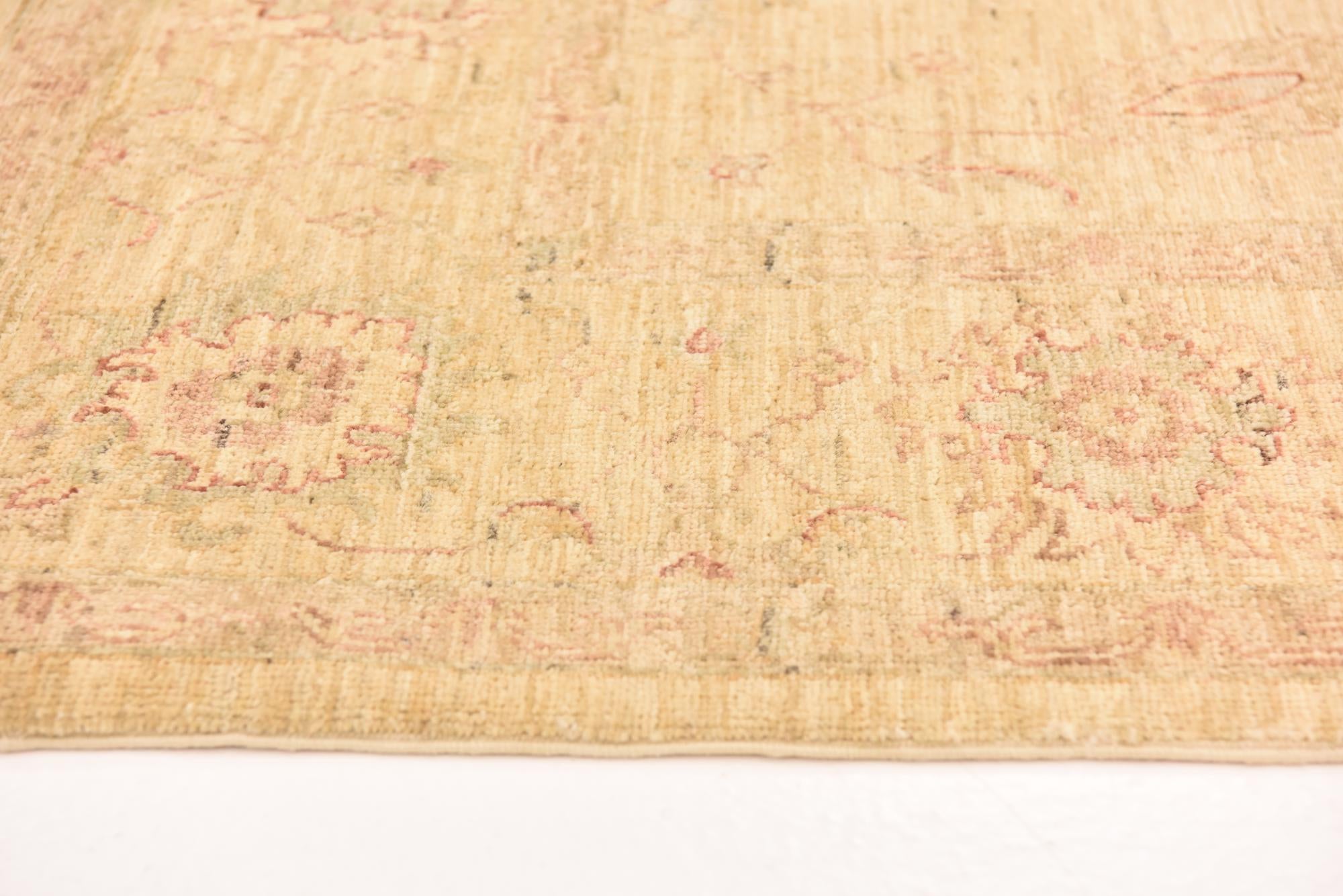 5' 8 x 7' 11 Hand Knotted Peshawar Ziegler Rug