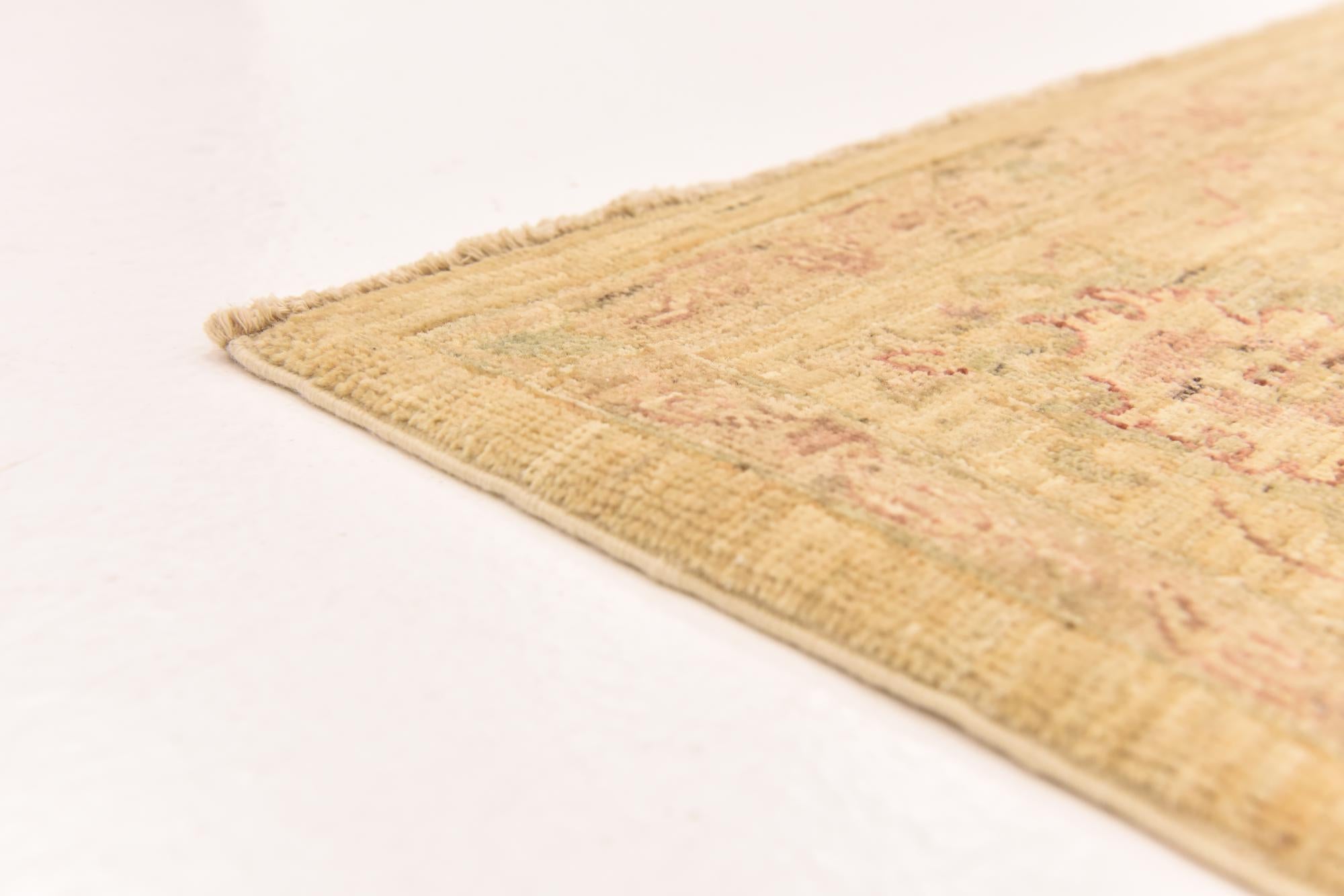 5' 8 x 7' 11 Hand Knotted Peshawar Ziegler Rug