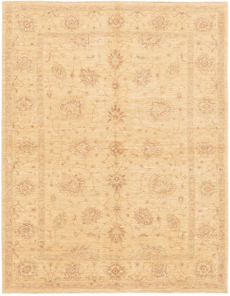 Detail image of 5' 8 x 7' 11 Hand Knotted Peshawar Ziegler Rug