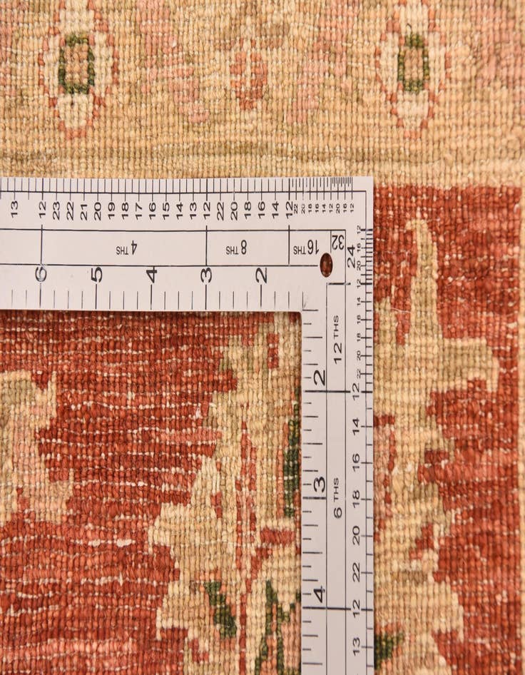 Detail image of 6' 3 x 8' 3  Hand Knotted Peshawar Ziegler Rug