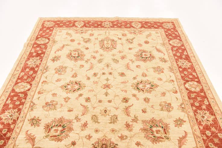 Detail image of 6' 3 x 8' 3 Hand Knotted Peshawar Ziegler Rug