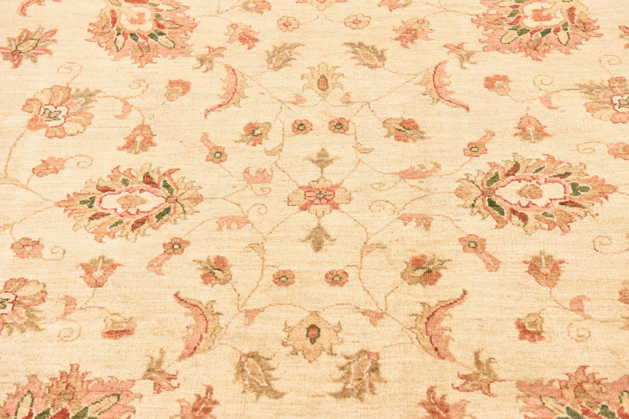 6' 3 x 8' 3 Hand Knotted Peshawar Ziegler Rug