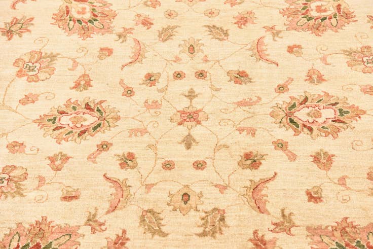 Detail image of 6' 3 x 8' 3 Hand Knotted Peshawar Ziegler Rug