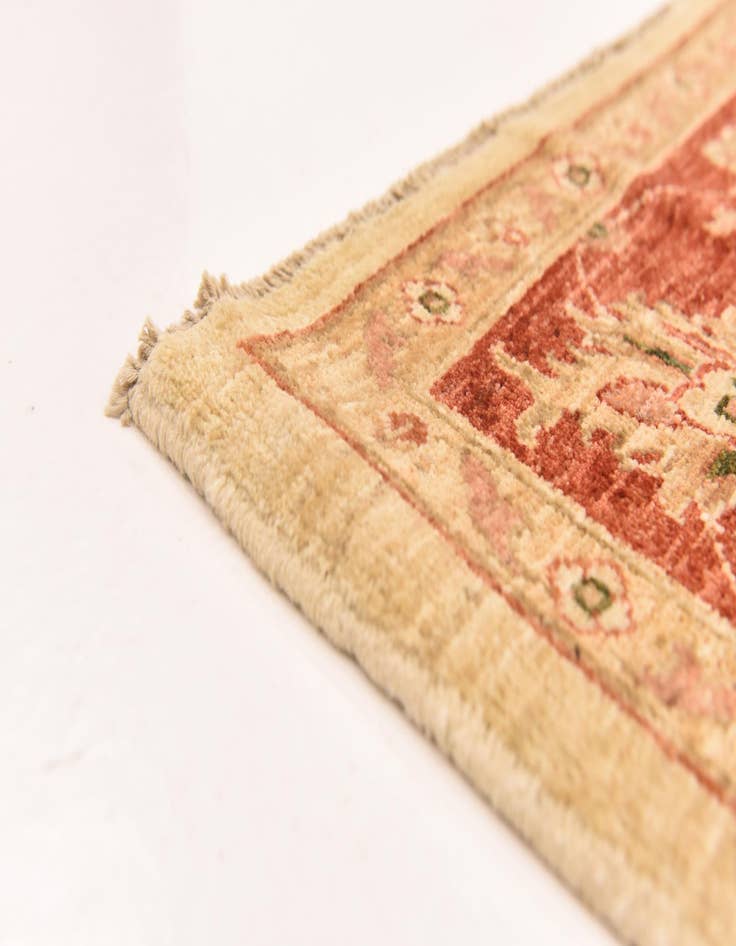 Detail image of 6' 3 x 8' 3  Hand Knotted Peshawar Ziegler Rug