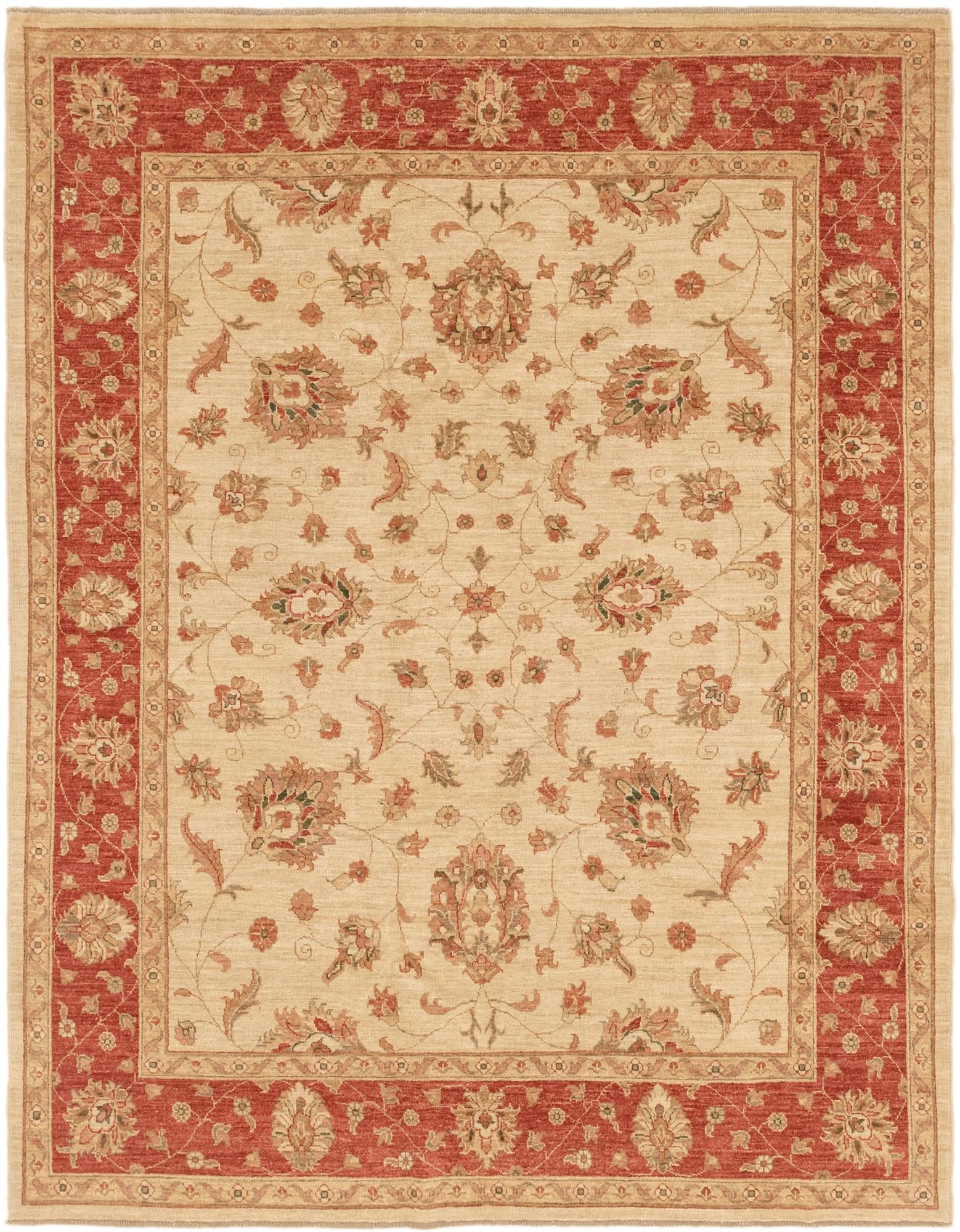 6' 3 x 8' 3 Hand Knotted Peshawar Ziegler Rug