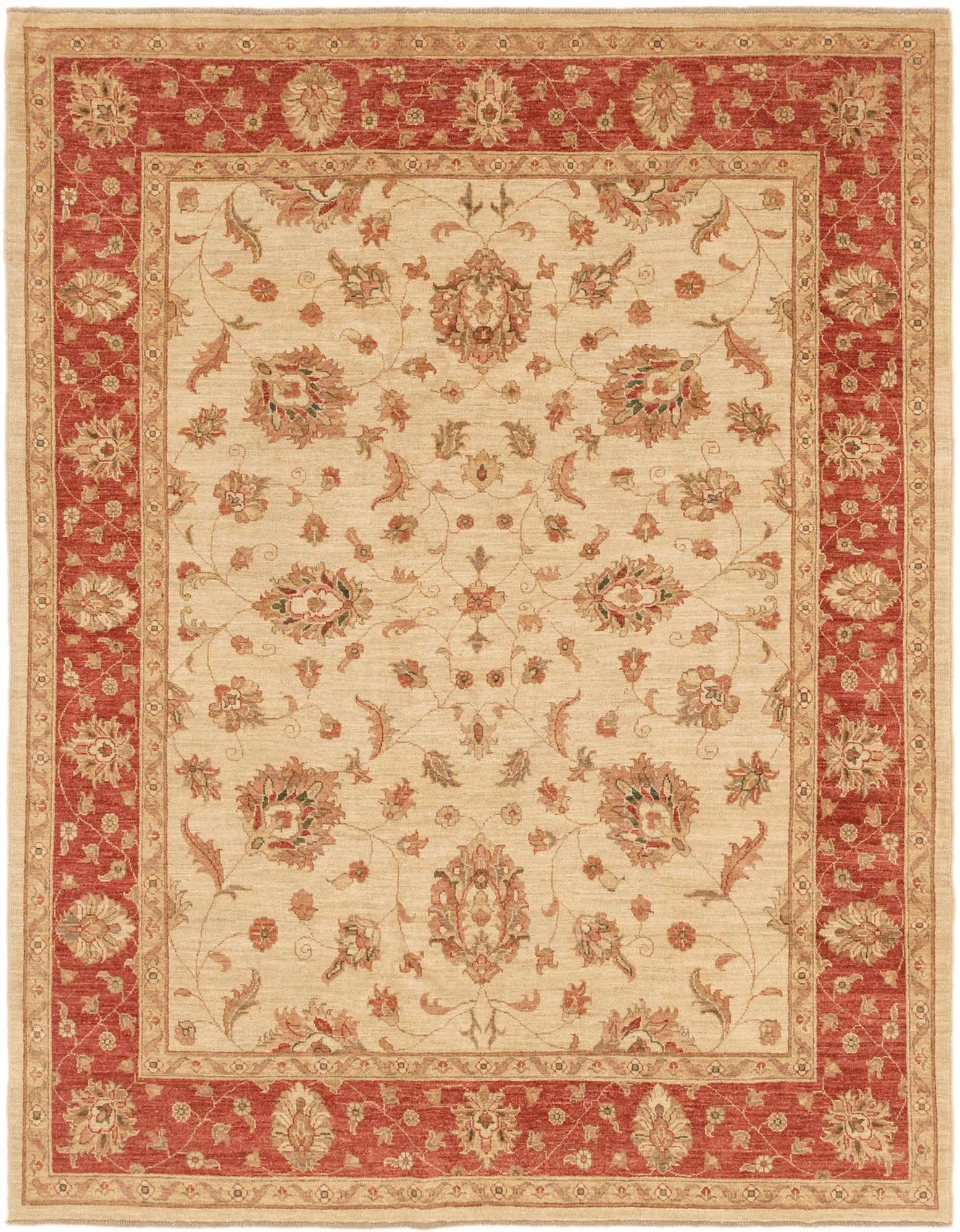 6' 3 x 8' 3 Hand Knotted Peshawar Ziegler Rug