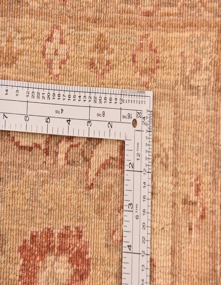 Detail image of 9' 2 x 11' 10  Hand Knotted Peshawar Ziegler Rug