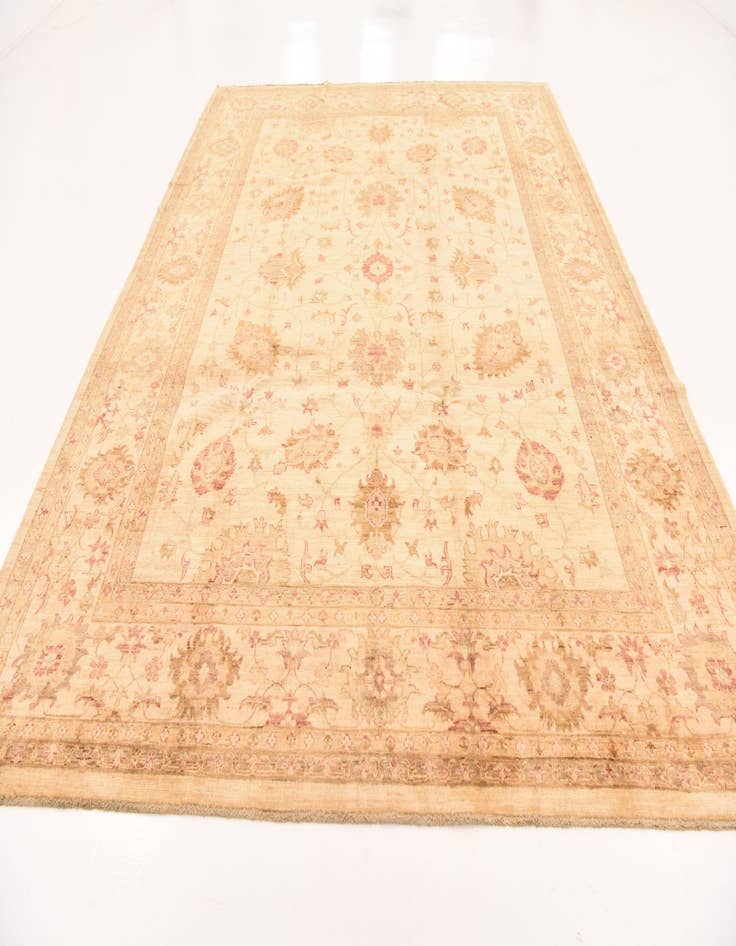 Detail image of 9' 2 x 11' 10  Hand Knotted Peshawar Ziegler Rug