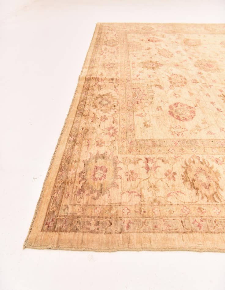 Detail image of 9' 2 x 11' 10  Hand Knotted Peshawar Ziegler Rug