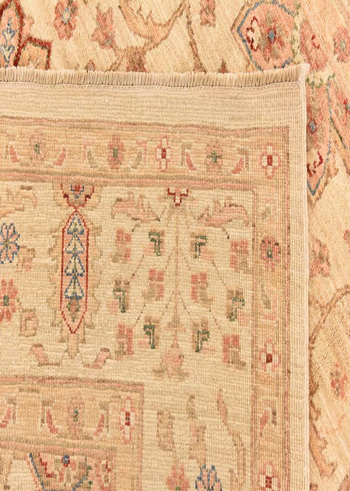 6' 7 x 8' 5 Hand Knotted Peshawar Ziegler Rug