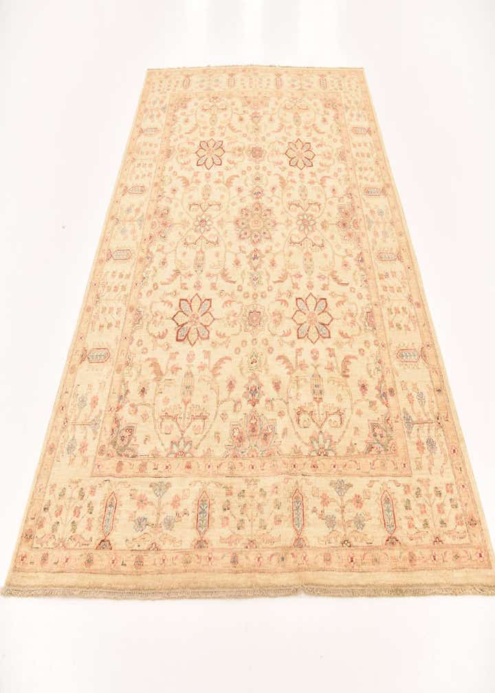 6' 7 x 8' 5 Hand Knotted Peshawar Ziegler Rug