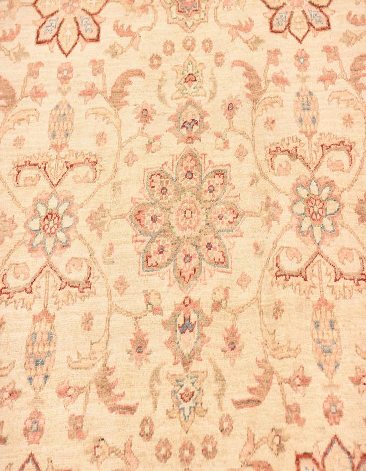 Detail image of 6' 7 x 8' 5 Hand Knotted Peshawar Ziegler Rug