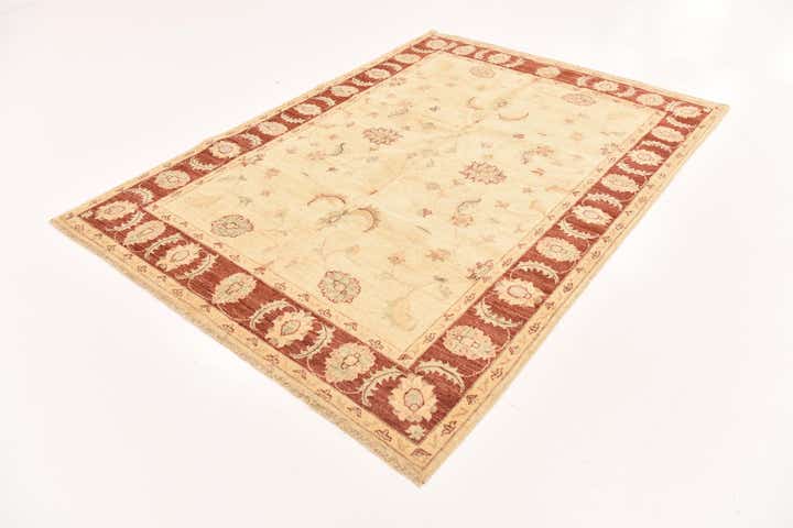 5' 7 x 7' 7 Hand Knotted Peshawar Ziegler Rug