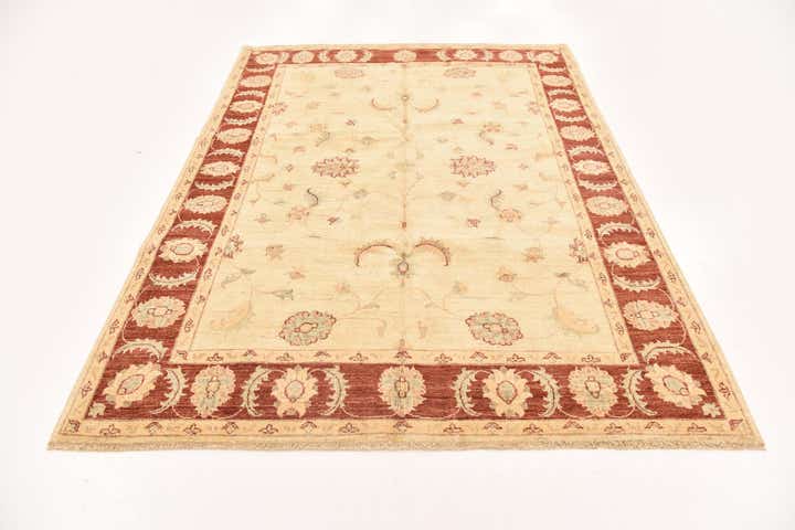 5' 7 x 7' 7 Hand Knotted Peshawar Ziegler Rug