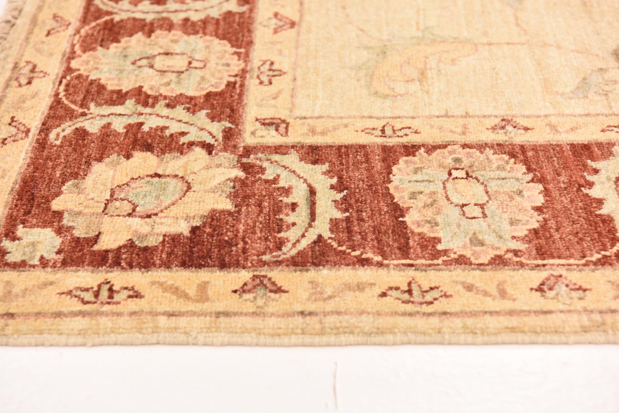 5' 7 x 7' 7 Hand Knotted Peshawar Ziegler Rug