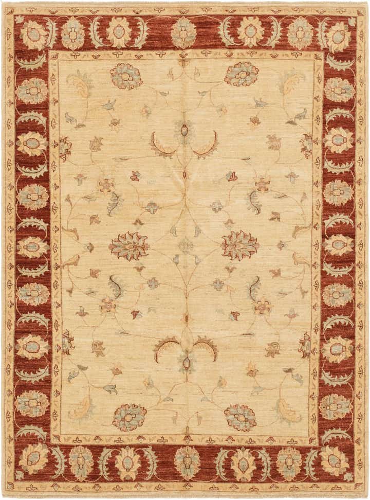 5' 7 x 7' 7 Hand Knotted Peshawar Ziegler Rug