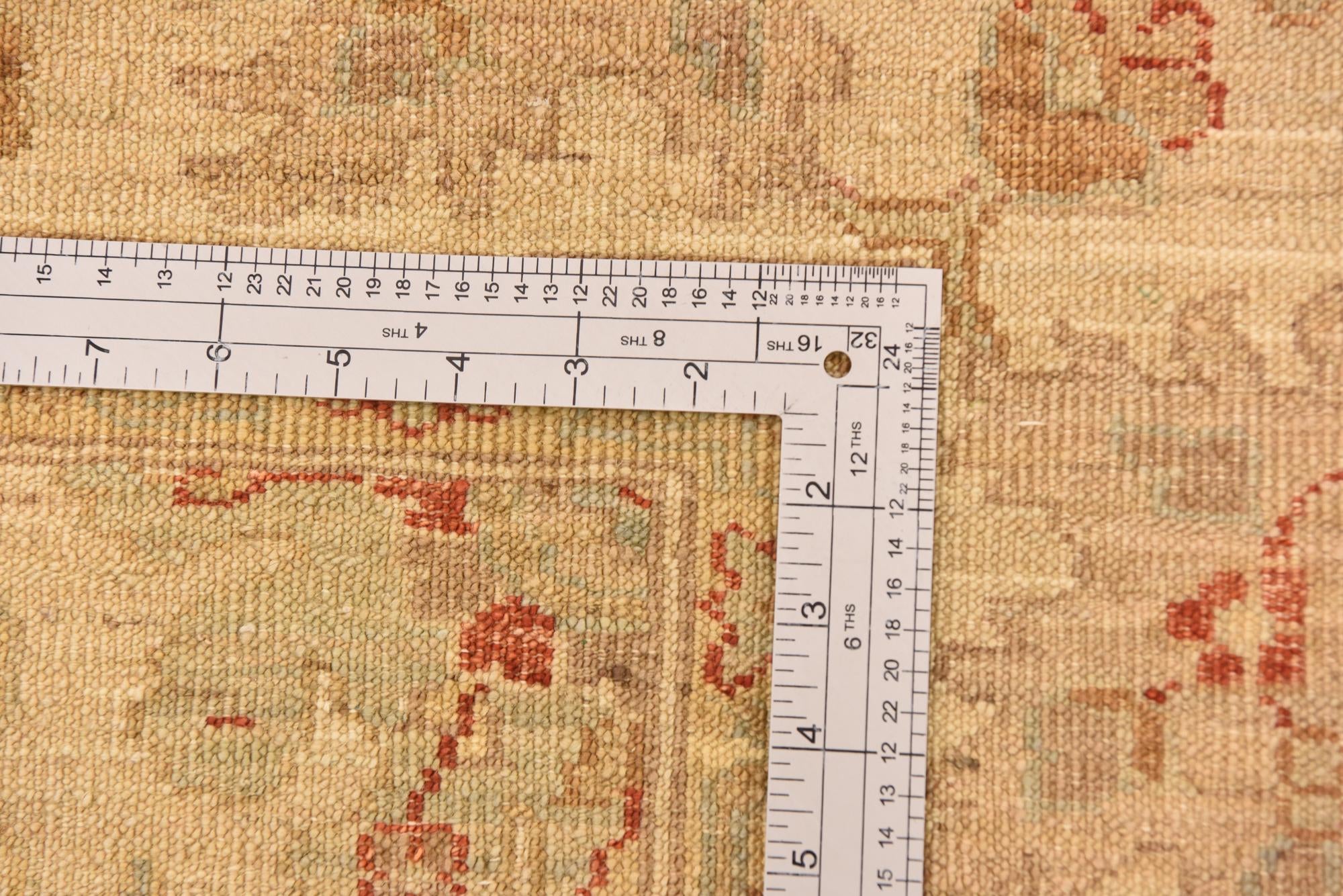 5' 7 x 7' 9 Hand Knotted Peshawar Ziegler Rug