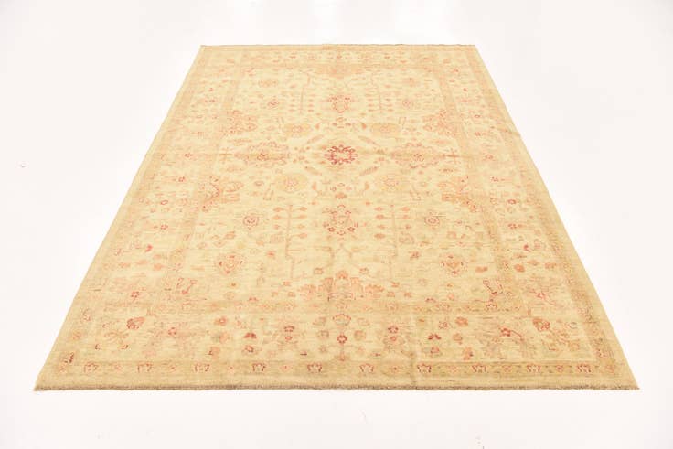 Detail image of 5' 7 x 7' 9 Hand Knotted Peshawar Ziegler Rug