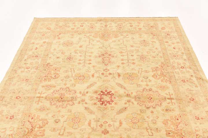5' 7 x 7' 9 Hand Knotted Peshawar Ziegler Rug