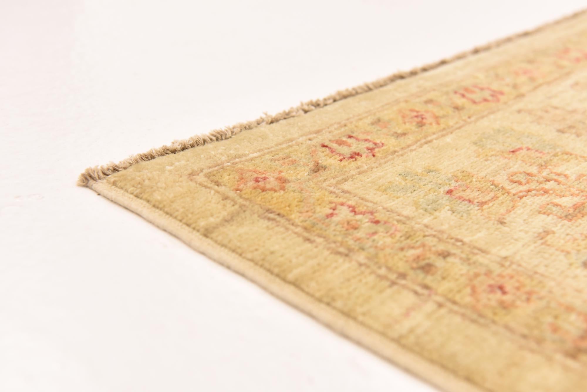 5' 7 x 7' 9 Hand Knotted Peshawar Ziegler Rug