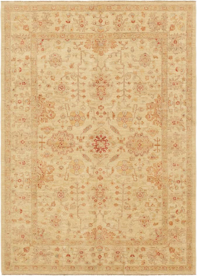 Detail image of 5' 7 x 7' 9 Hand Knotted Peshawar Ziegler Rug