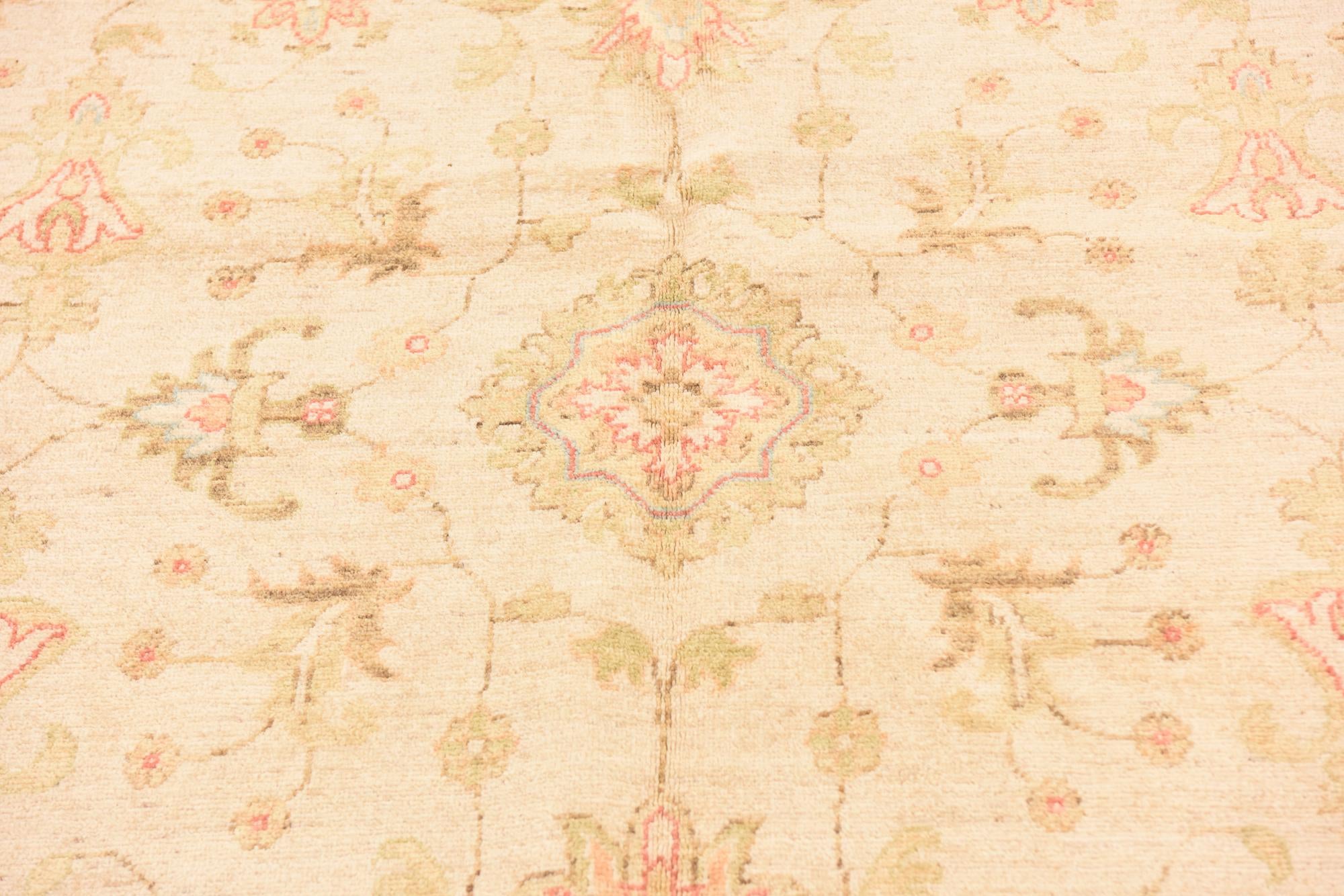 5' 8 x 7' 10 Hand Knotted Peshawar Ziegler Rug
