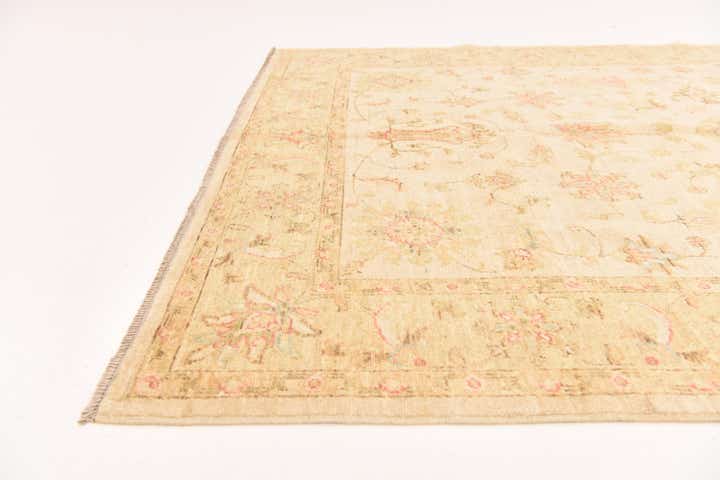 5' 8 x 7' 10 Hand Knotted Peshawar Ziegler Rug