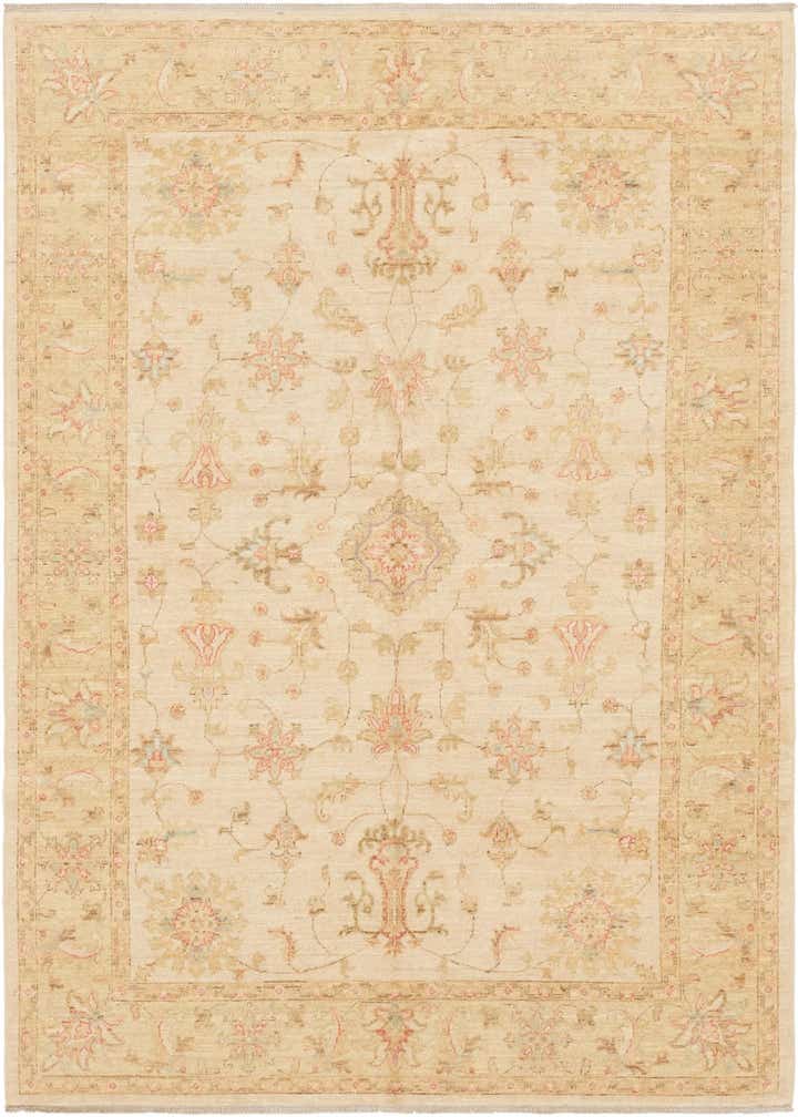 5' 8 x 7' 10 Hand Knotted Peshawar Ziegler Rug