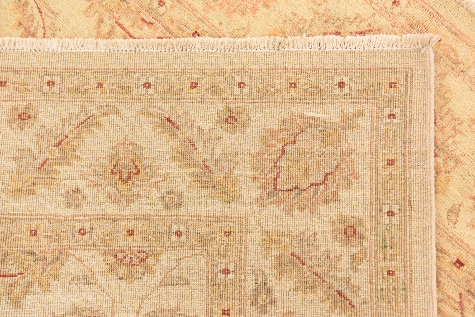 5' 6 x 7' 8 Hand Knotted Peshawar Ziegler Rug